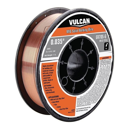 0.035 In. Er70s-6 Mig Solid Welding Wire, 11 Lb. Roll 63509