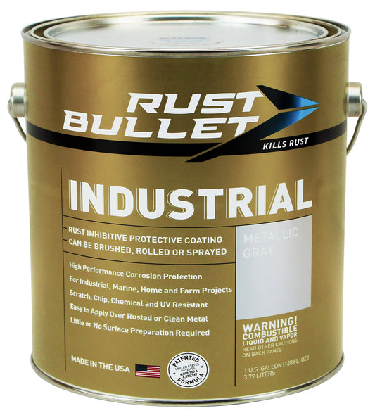 - Rust Inhibitor Paint, Industrial Coating - Metallic Grey